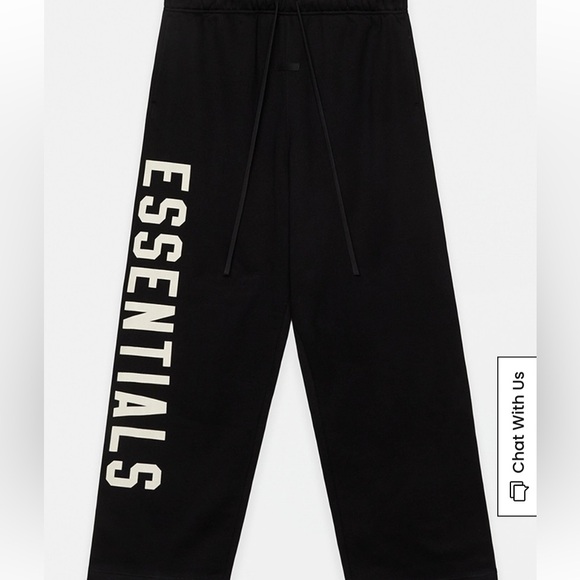 Essentials Black Men's Pants